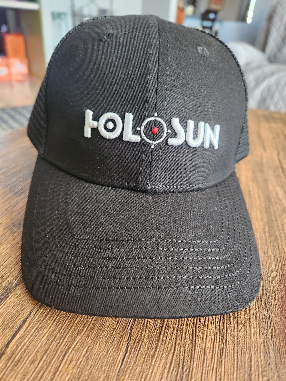 Men's Black Logo Trucker Cap